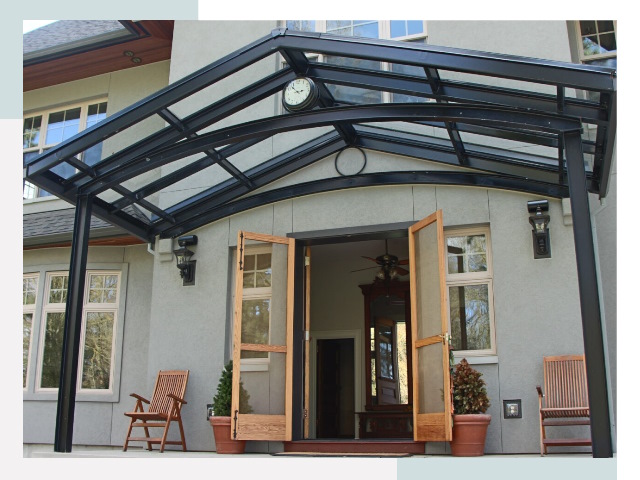 Козырьки металлические в Выксе