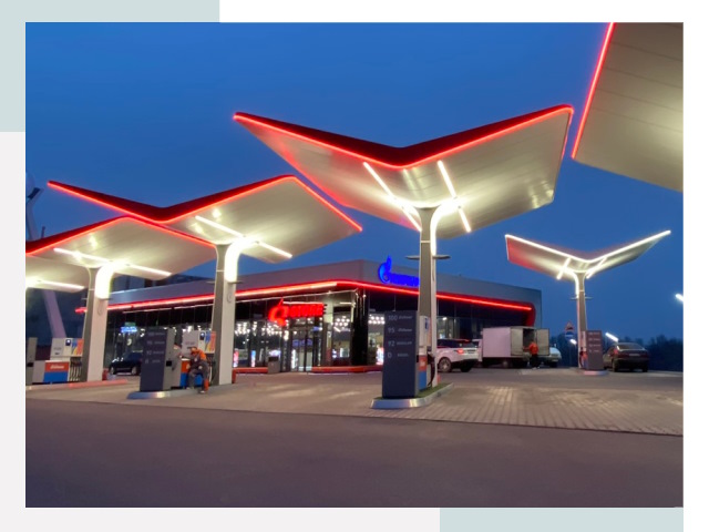 Навесы для АЗС в Выксе
