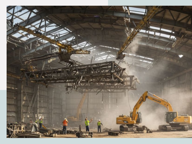 Демонтаж ангаров в Выксе от 622 руб. за м²